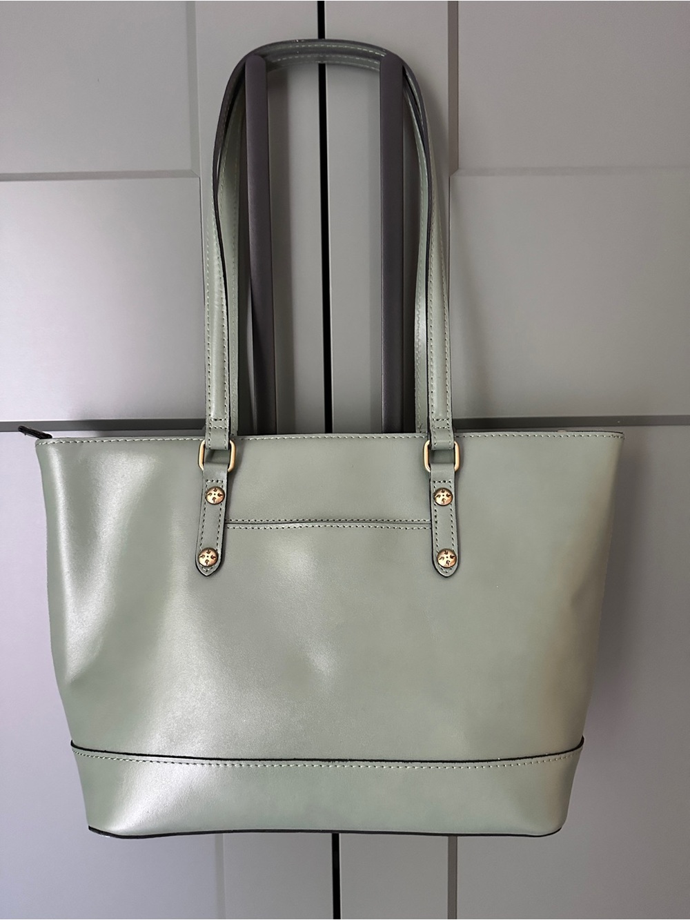 Patricia Nash Sage Green Verzi Leather Tote - Picture 2 of 5